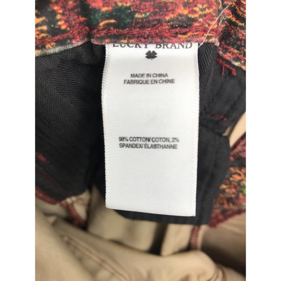 Lucky Brand Charlie Skinny Ankle Bohemian Boho Paisley Jeans Size 8/29 - Picture 8 of 8